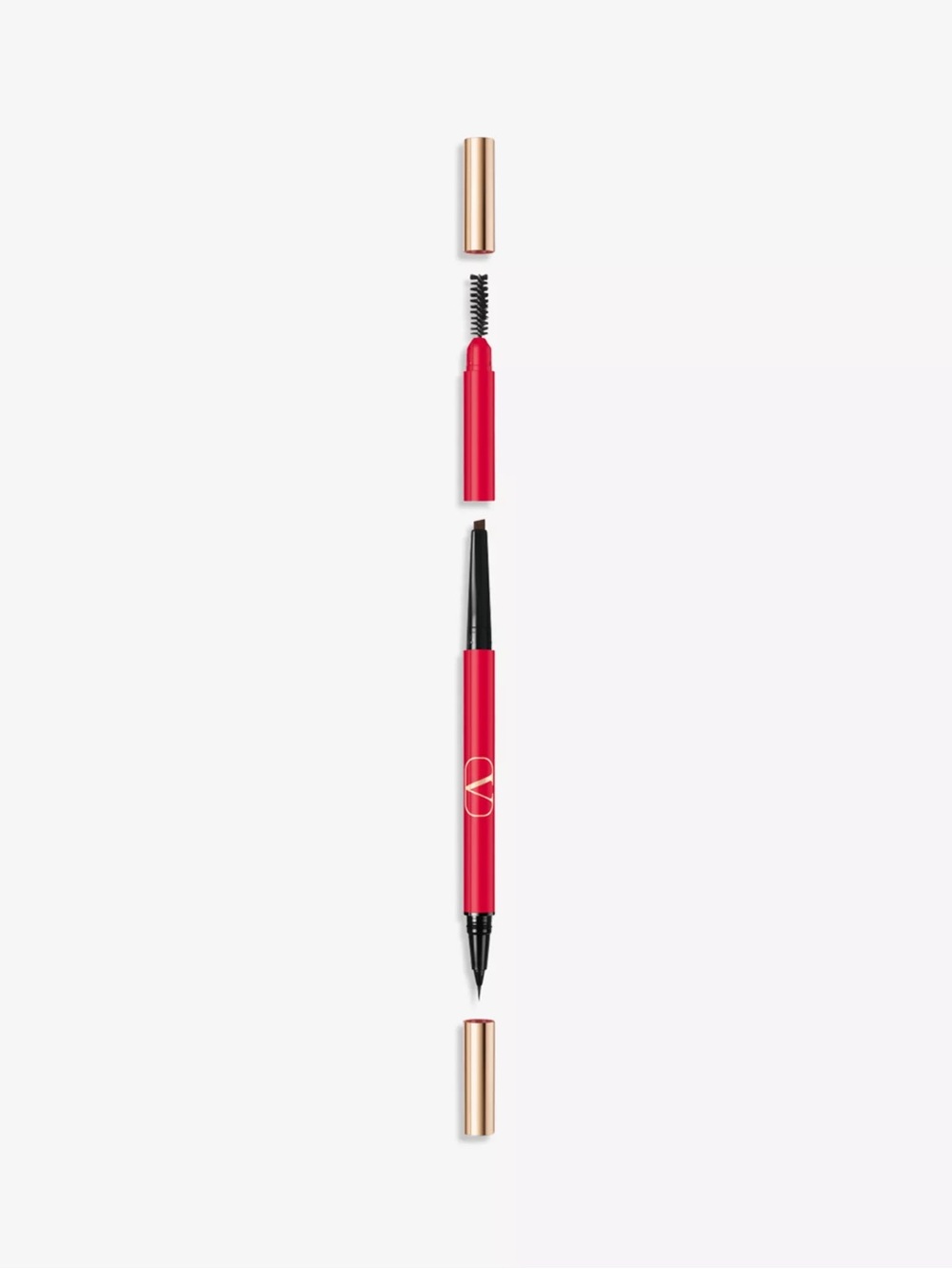 Valentino Brow Trio Triple Ended Brow Filler: 02 Brown